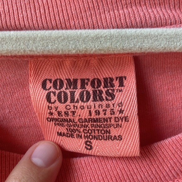 Comfort Colors Coral Penn State Long Sleeve - Picture 3 of 4